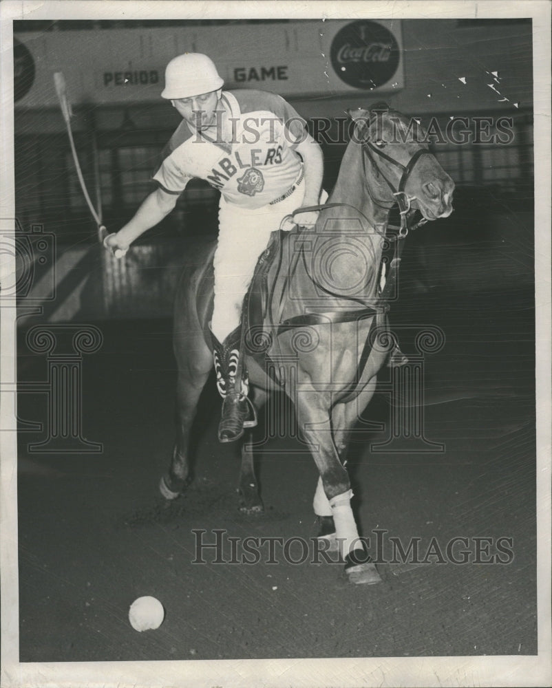 1955 Press Bill Miles Indoor Polo League - Historic Images