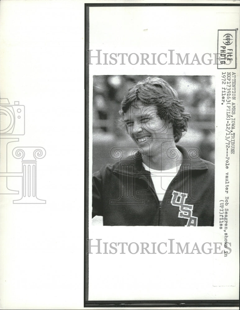 1972 Press Photo Bob Seagren pole vaulter Olympic champ - RRQ18161 - Historic Images