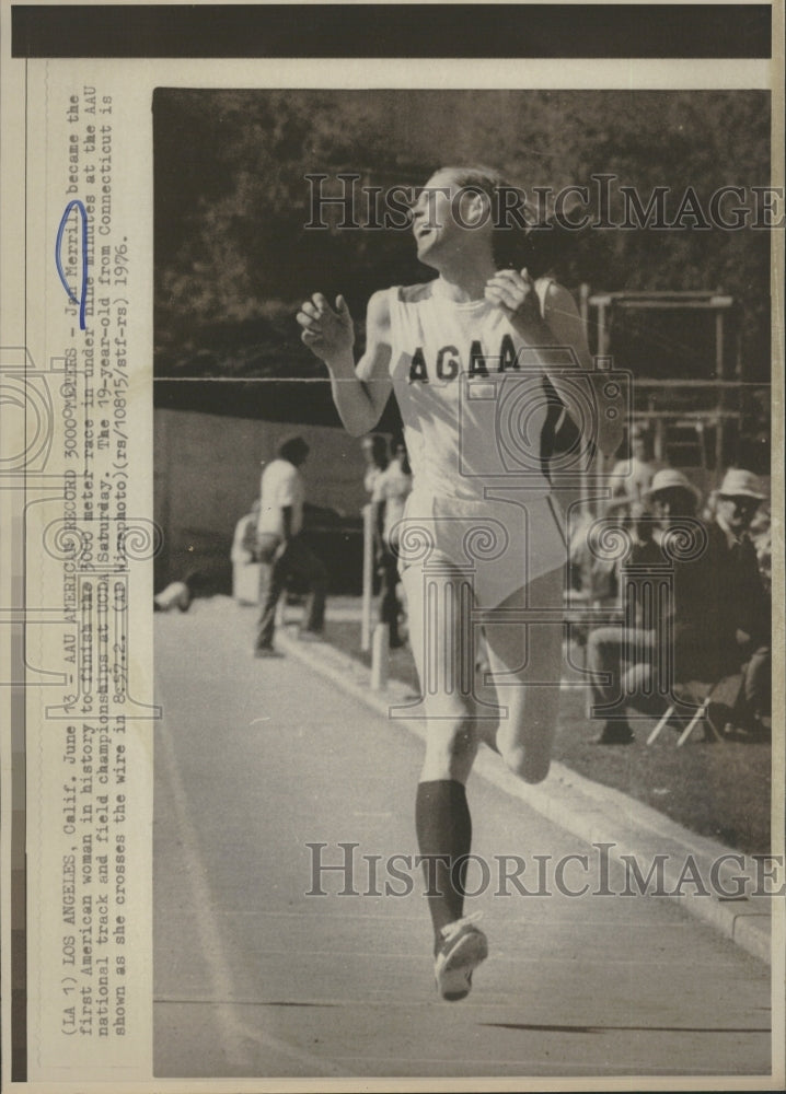 1976 Press Photo Jan Merrill Middle Distance Runner - RRQ18851 - Historic Images