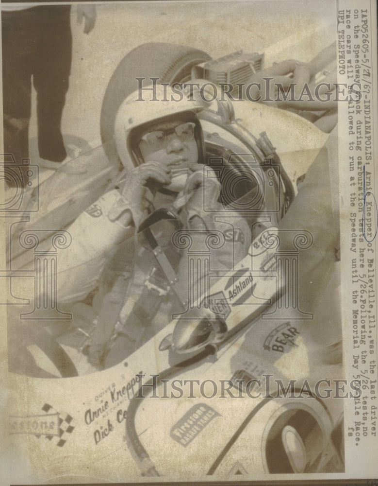 1967 Race Car Driver Arnie Knepper - Historic Images