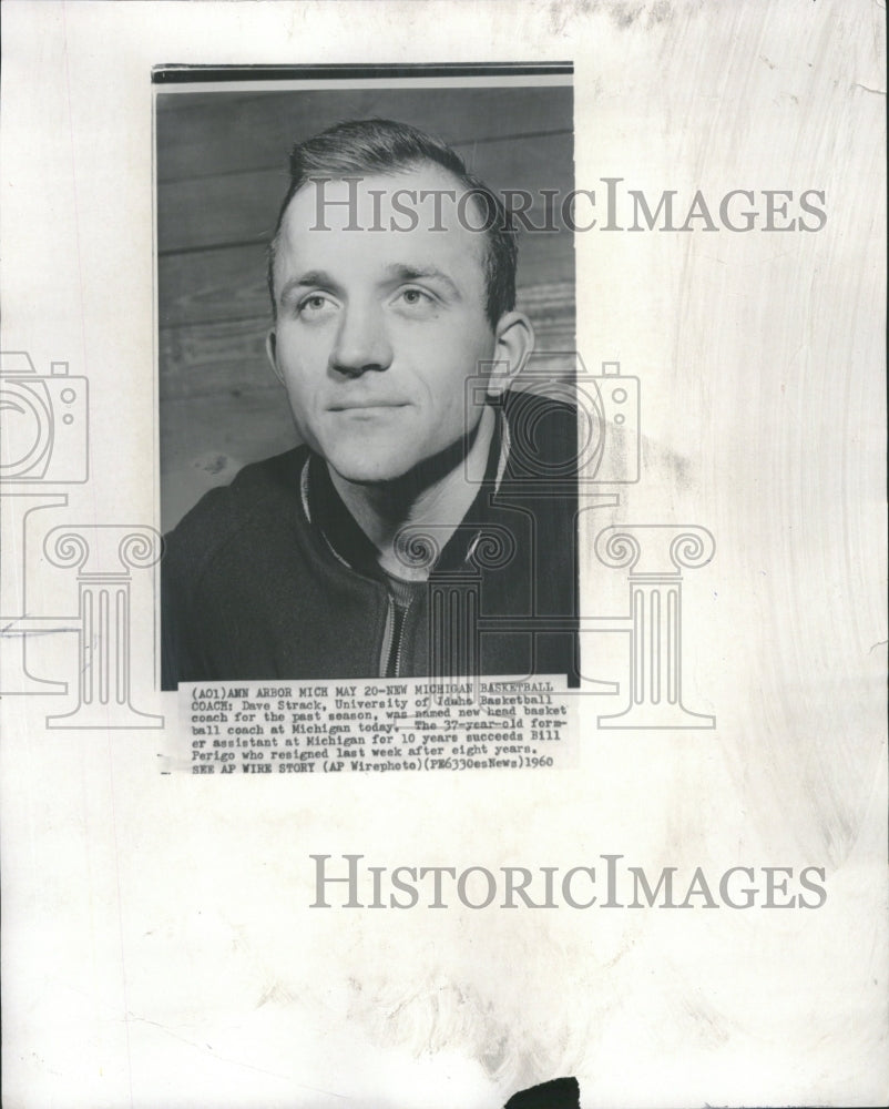 1960 Dave Strack Basketball Coach Michigan-Historic Images