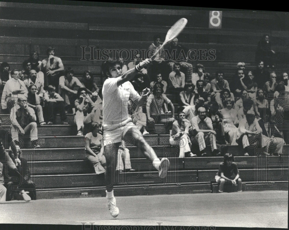 1977 Tim Kakulia Tennis Match McGaw Hall - Historic Images