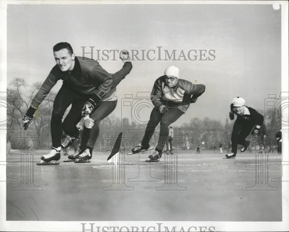 1956 Chicago Ice Skating Club Meet - Historic Images
