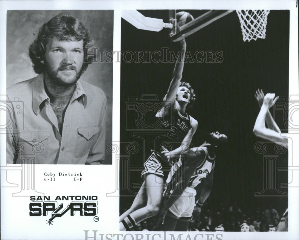 1976 Press Photo San Antonio Spurs Player Dietrick - RRQ20351 - Historic Images