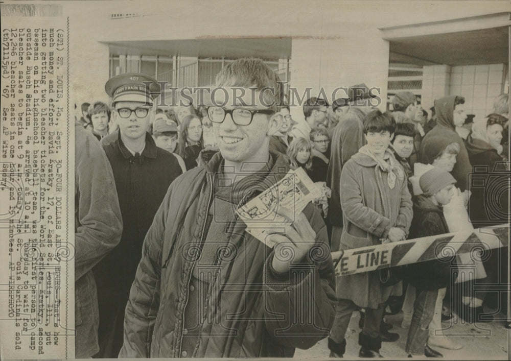 1967 Old High School Baseball Player Louis - Historic Images