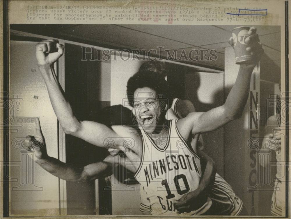 1975 Press Photo Minnesota Basketball Ray Williams - RRQ22821 - Historic Images