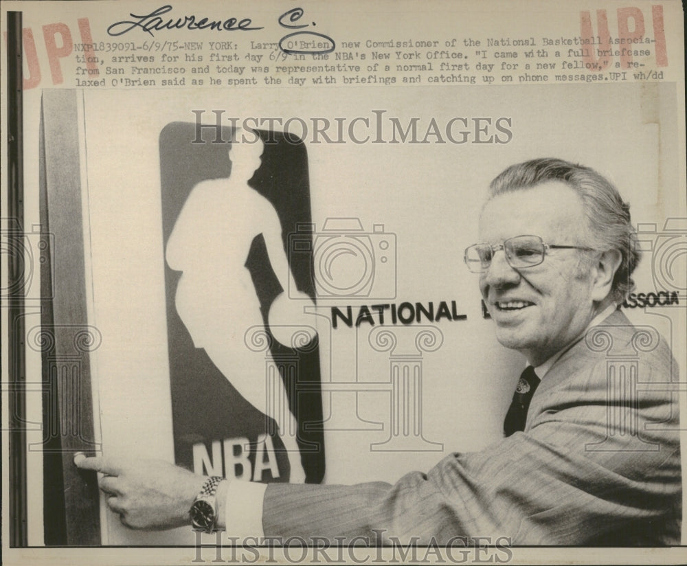 1975 Larry Brein Commissioner Basketball - Historic Images