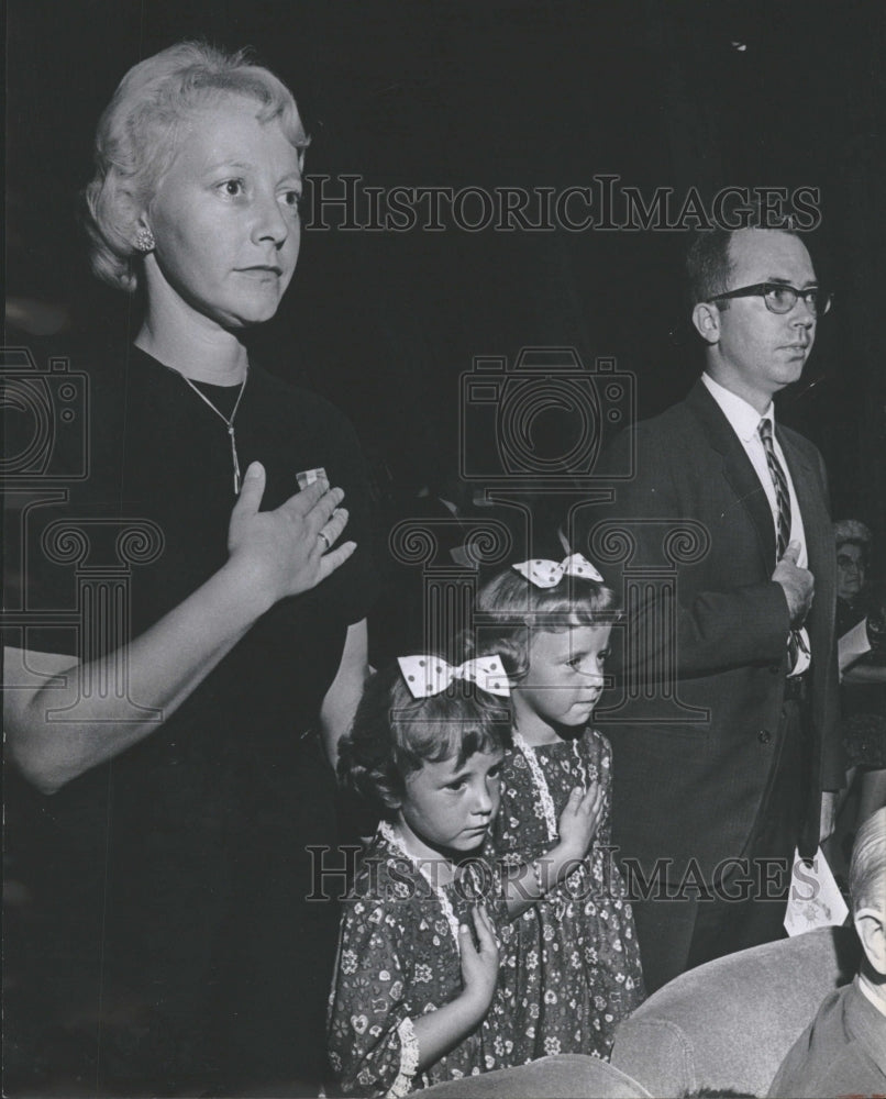 1966 Citizenship Familt Clyde Gilbert Adams - Historic Images