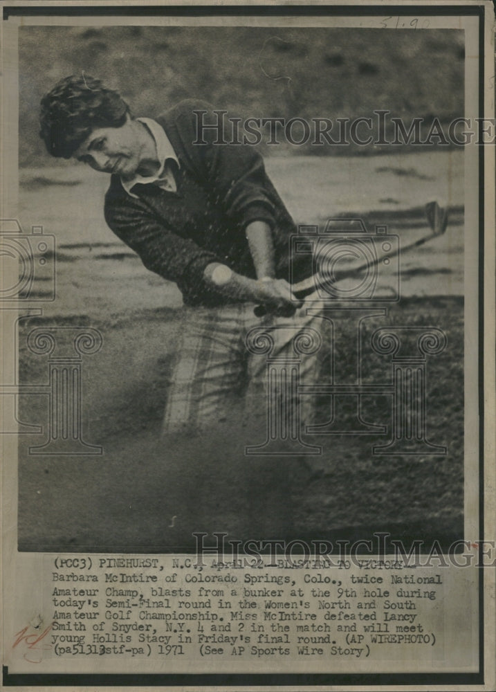 1971 Barbara Grits Golfer North South Match - Historic Images