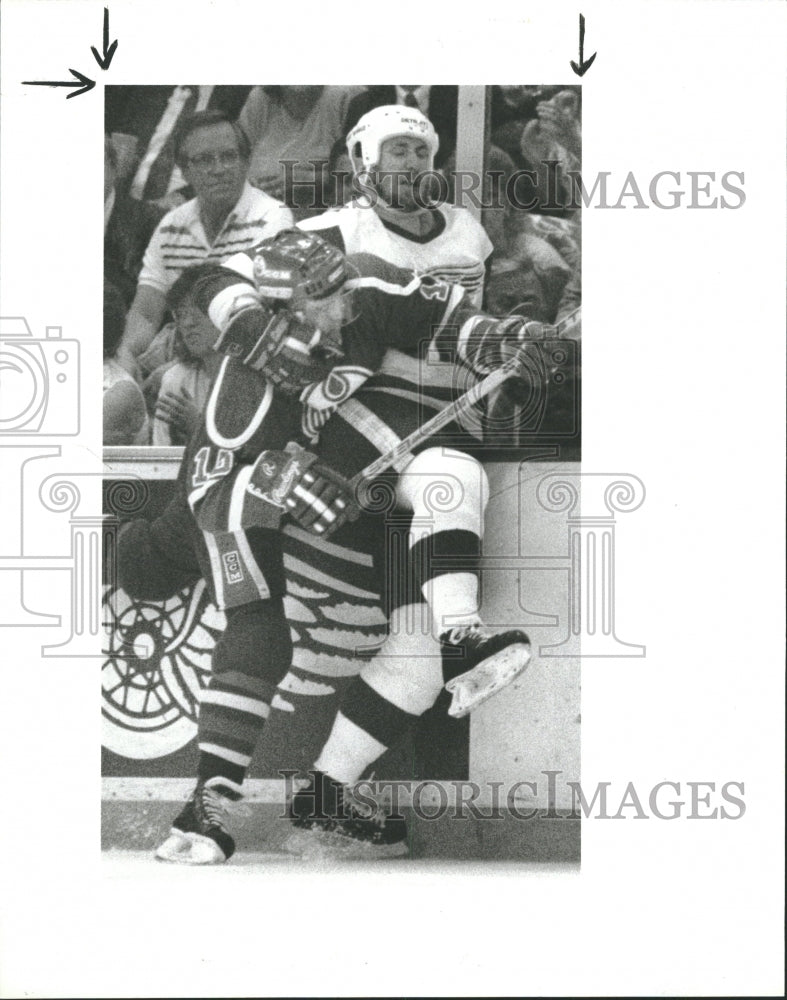 1987 Detroit Red Wings Hockey Lee Norwood - Historic Images