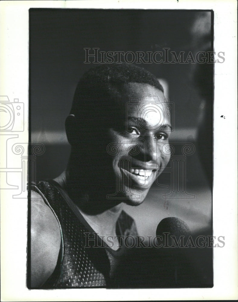 Press Photo Michigan Basketball Rumeal Robinson - RRQ29445 - Historic Images