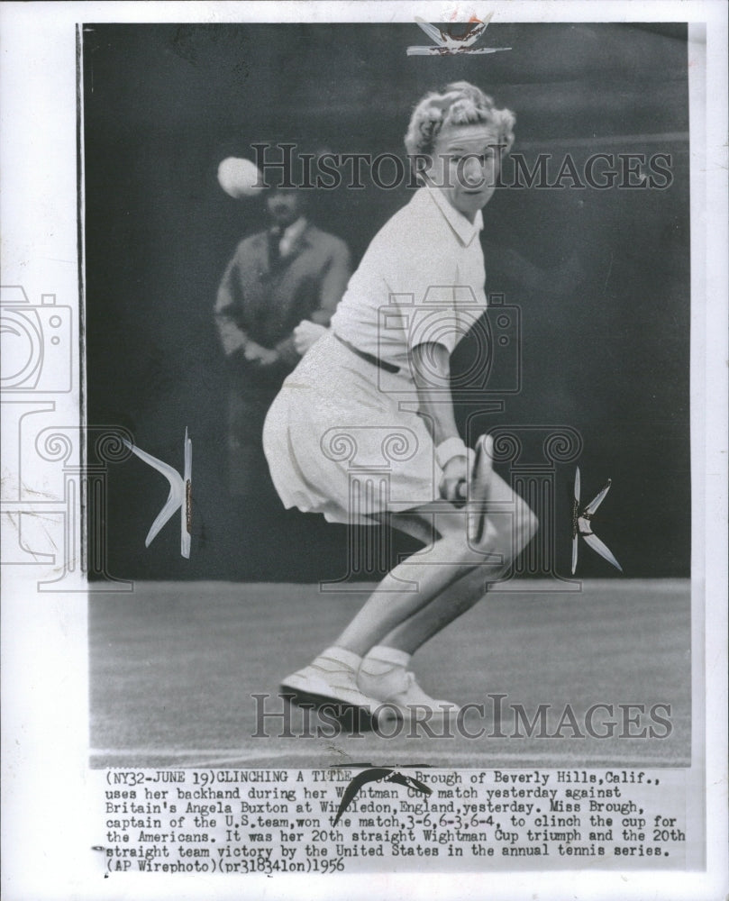 1956 Louise Brough Wightman Cup Wimbledon - Historic Images