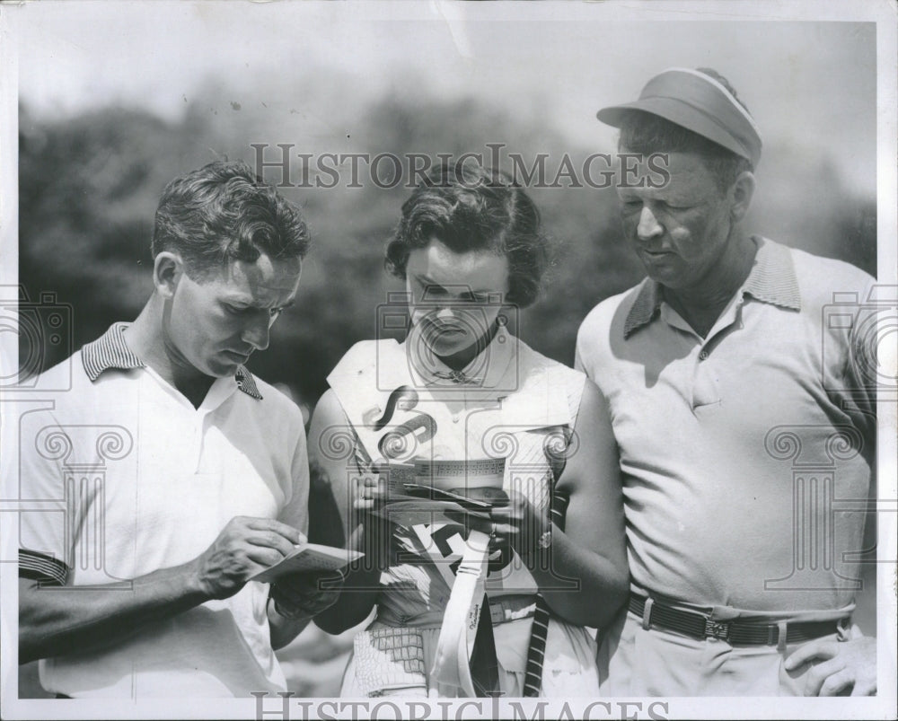 1953 Golf   Ball Game  Players - Historic Images