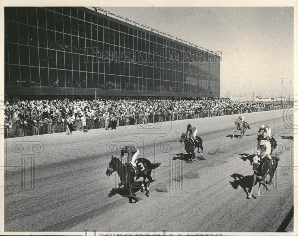 1980 Hawthorne Race Track Geary Louviere - Historic Images