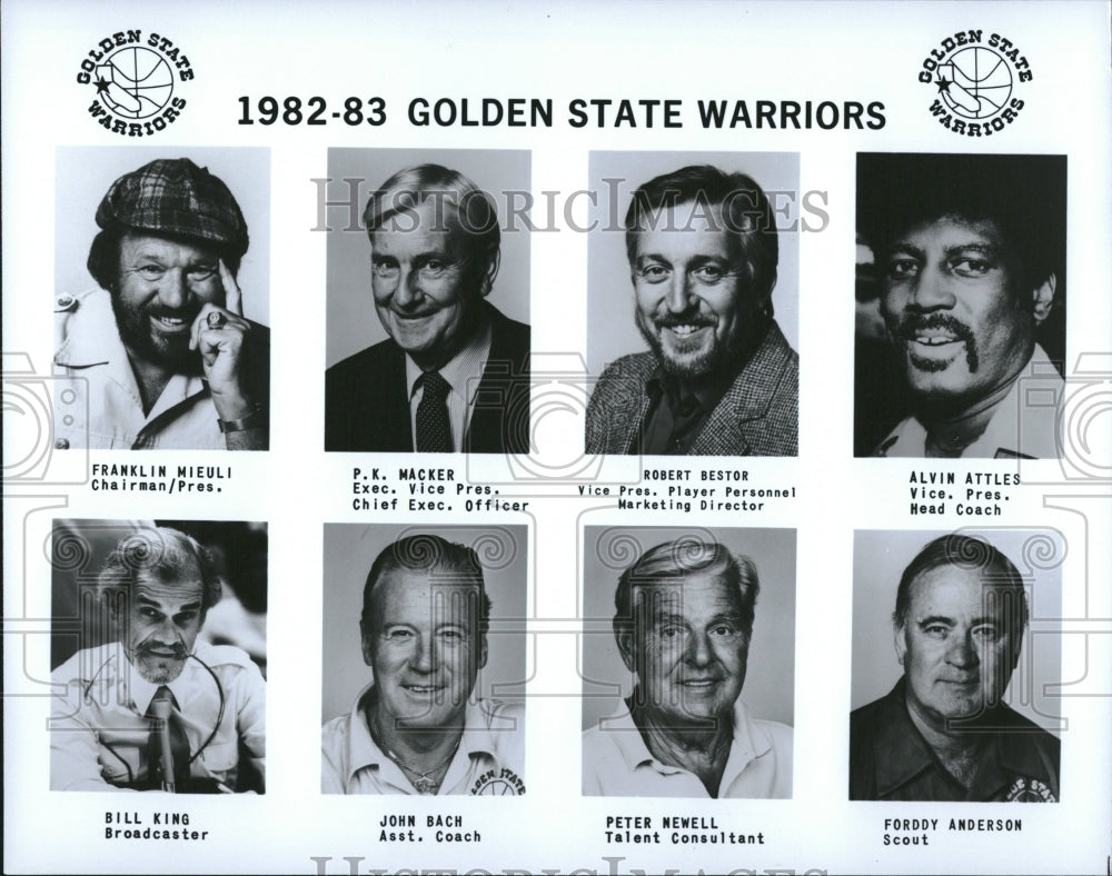 1982 Golden State Warriors Coaches Execs - Historic Images