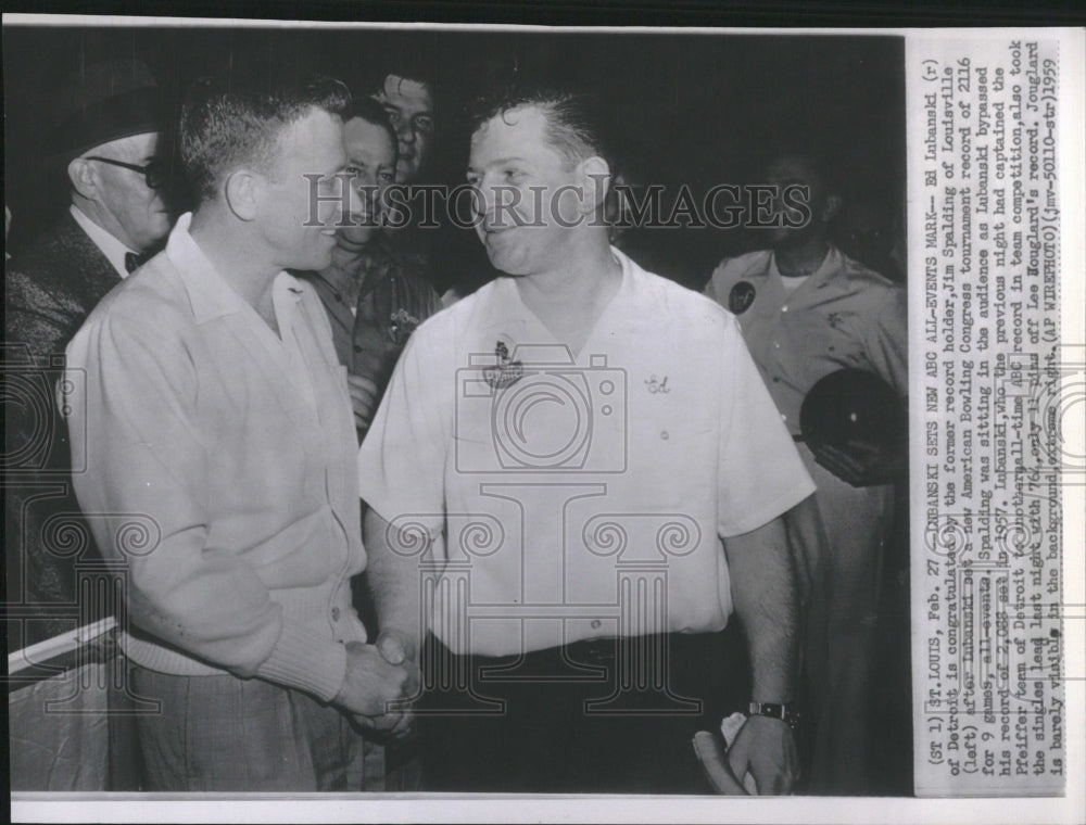 1959  Lubanski Sets New ABC All-Events Mark - Historic Images