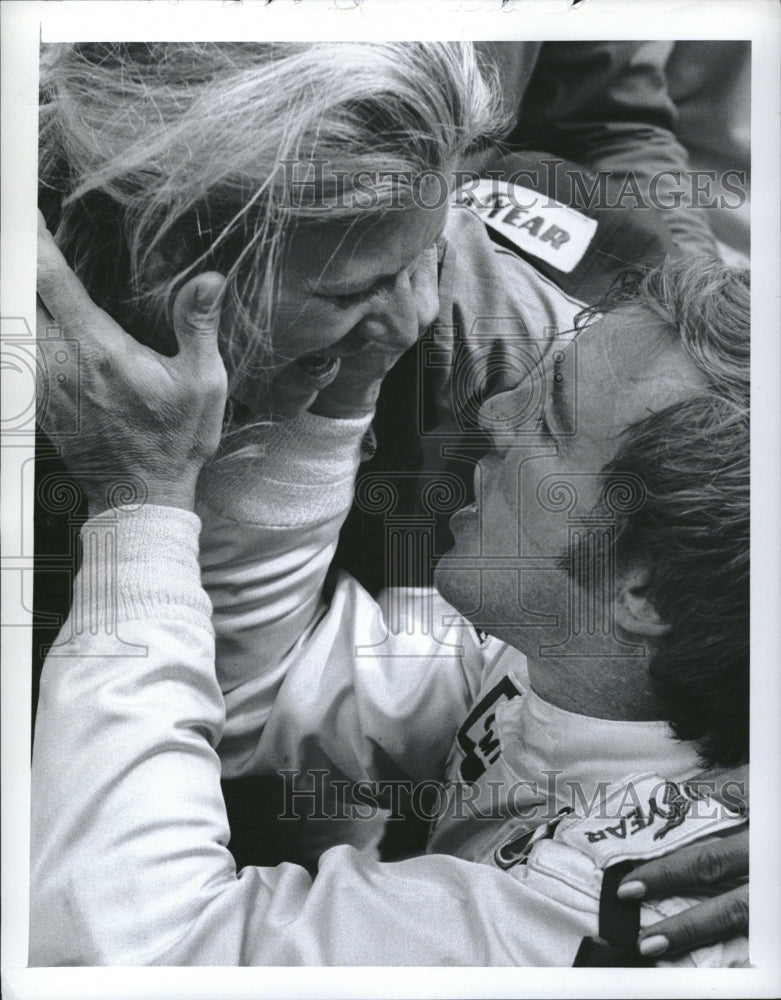 1974 Pocono Johnny Rutherford Celebrate Win-Historic Images