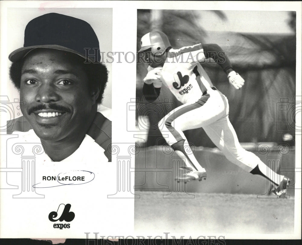 Ronald LeFlore base running - Historic Images