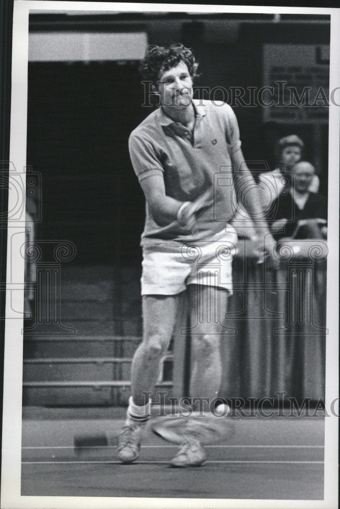 1973 Jan Kodeš slams racket - Historic Images