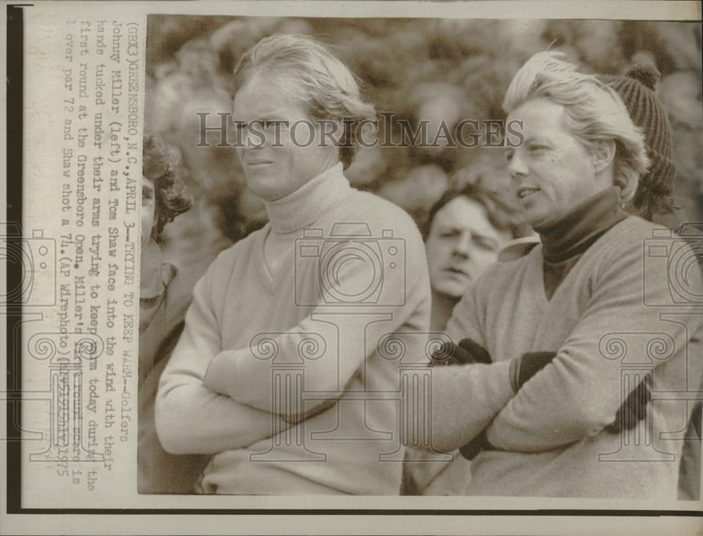 1975 Golfers Johnny Miller And Tom Shaw - Historic Images