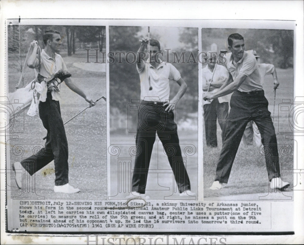 1961 Dick Sikes University of Arkansas Golf - Historic Images