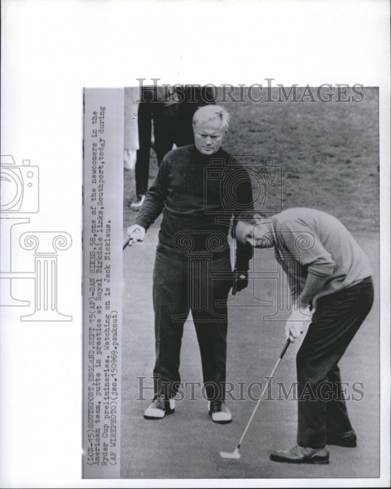 1969 Pro Golfers Dick Sikes &amp; Jack Nicklas - Historic Images