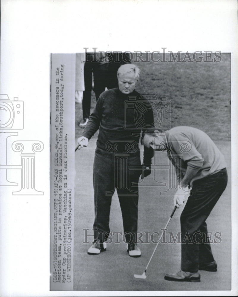 1969 Pro Golfers Dick Sikes & Jack Nicklas - Historic Images