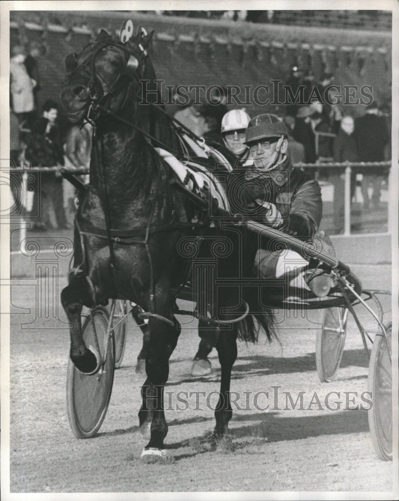 Press Photo Quaker Byrd Max Lynch Horse Trotting Club - Historic Images