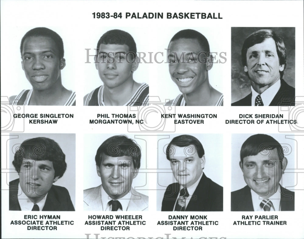 1983 Paladin Basketball Program - Historic Images