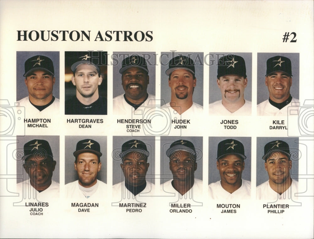 Press Photo Houston Astros Hampton Michael Hartgraves - RRQ38719 - Historic Images