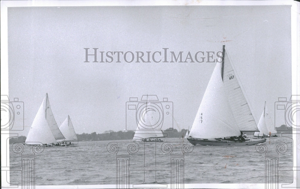 1962 Boat Plane Passage Water Inland Lake - Historic Images