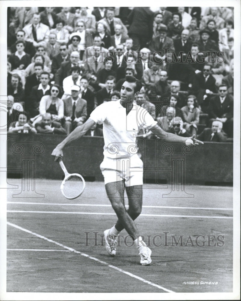 1961 Andres Gimeno Tennis US Match - Historic Images