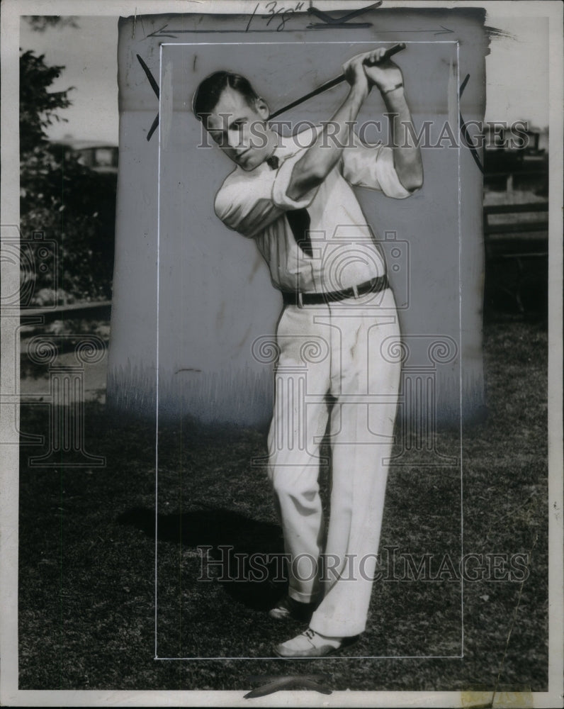 1933 Press Photo John Conway New Hawthorne Golf Team - RRQ42117 - Historic Images