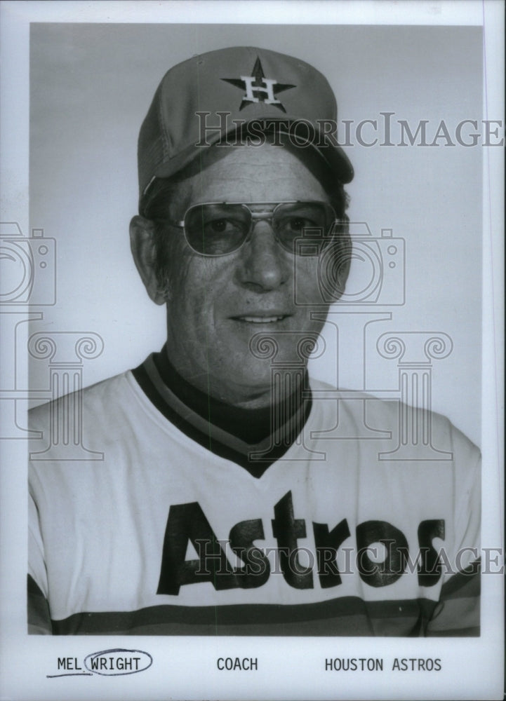 1979 Houston Astros Coach Mel Wright - Historic Images