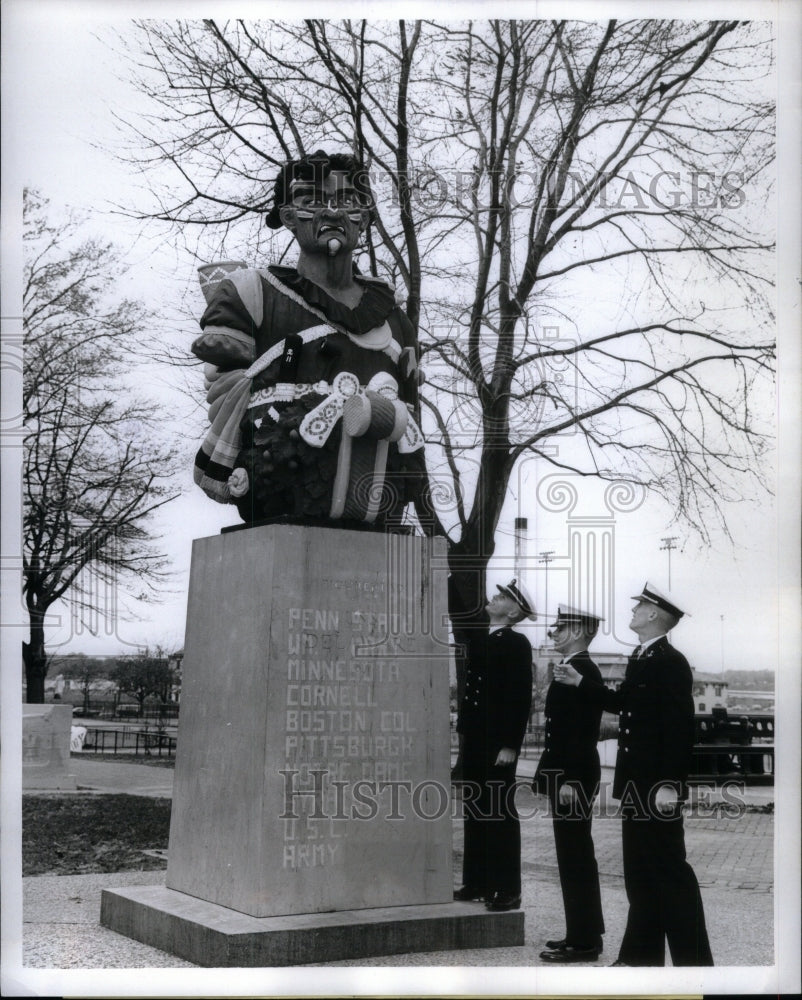 1962 US Naval Academy Tecumseh Statue - Historic Images