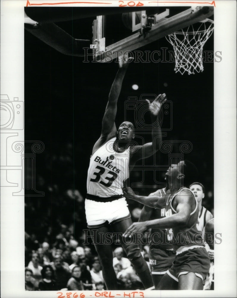 Press Photo Bullets Basketball Player Terry Catledge - Historic Images