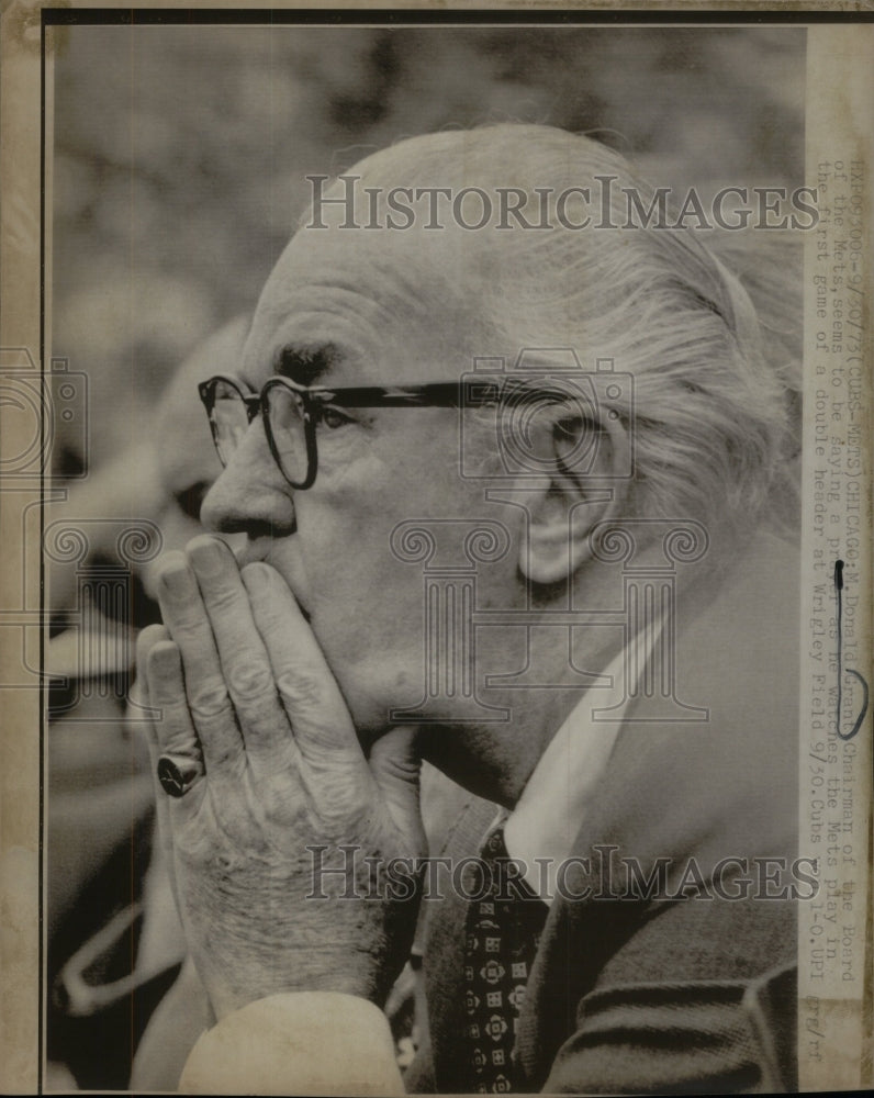 1973 M. Donald Grant Chairman Board Mets - Historic Images