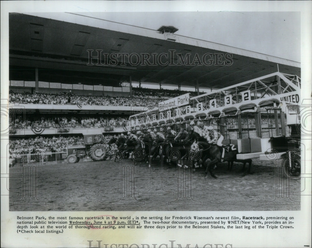 1986 Belmont Park Racetrack Frederick Film - Historic Images