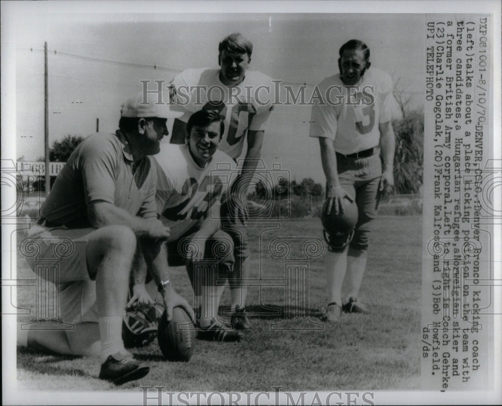 1970 Denver Bronco Coach Norweigian Skier-Historic Images