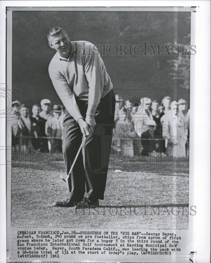 1961 George Bayer Ex Footballer Plays Golf - Historic Images