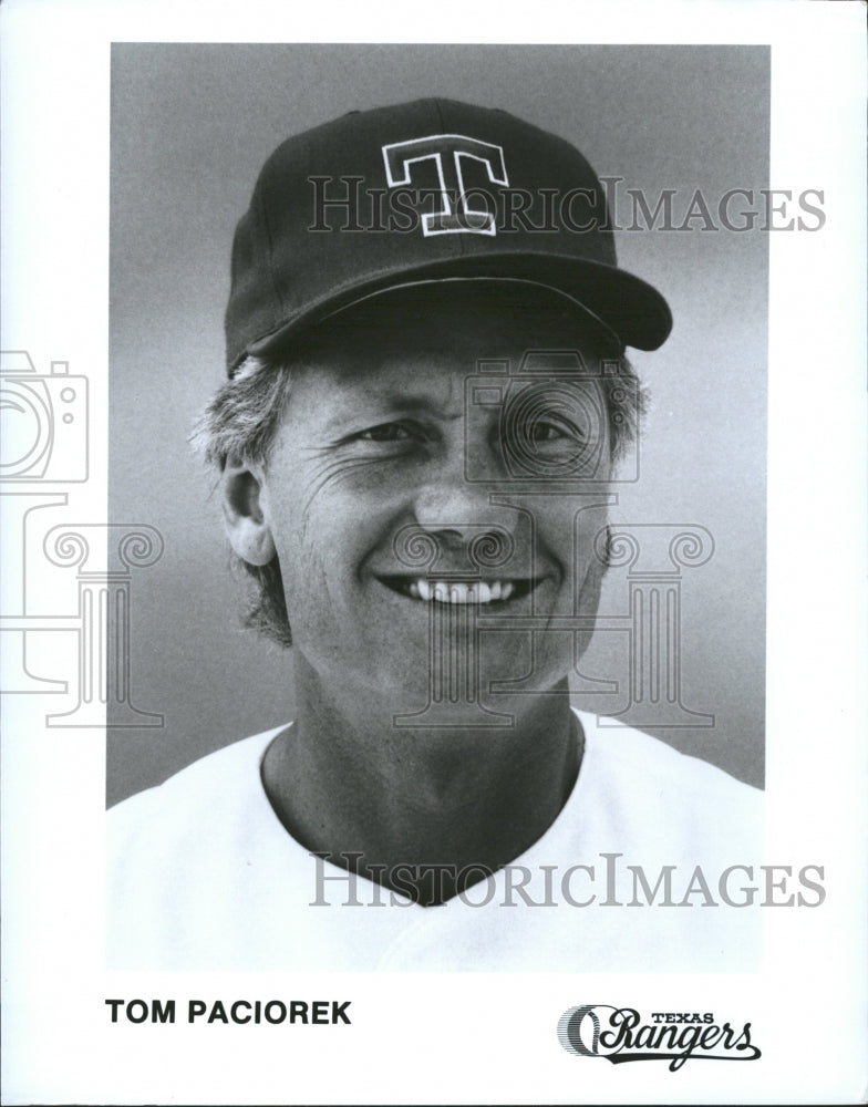 Press Photo Tom Paciorek Outfielder Texas Rangers - RRQ48079 - Historic Images