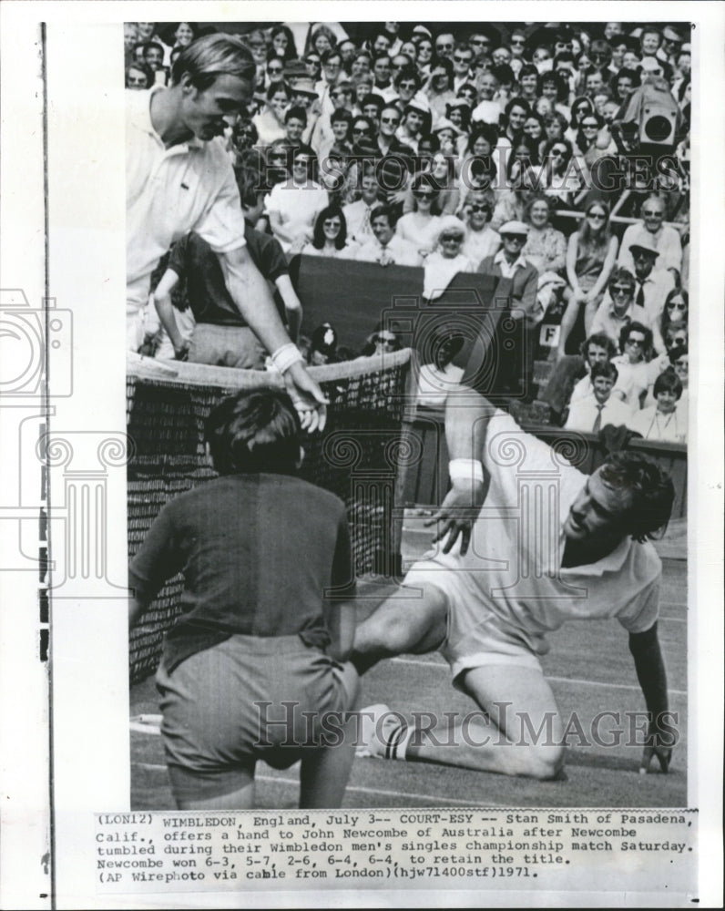 1971 John Newcombe Wimbledon - Historic Images