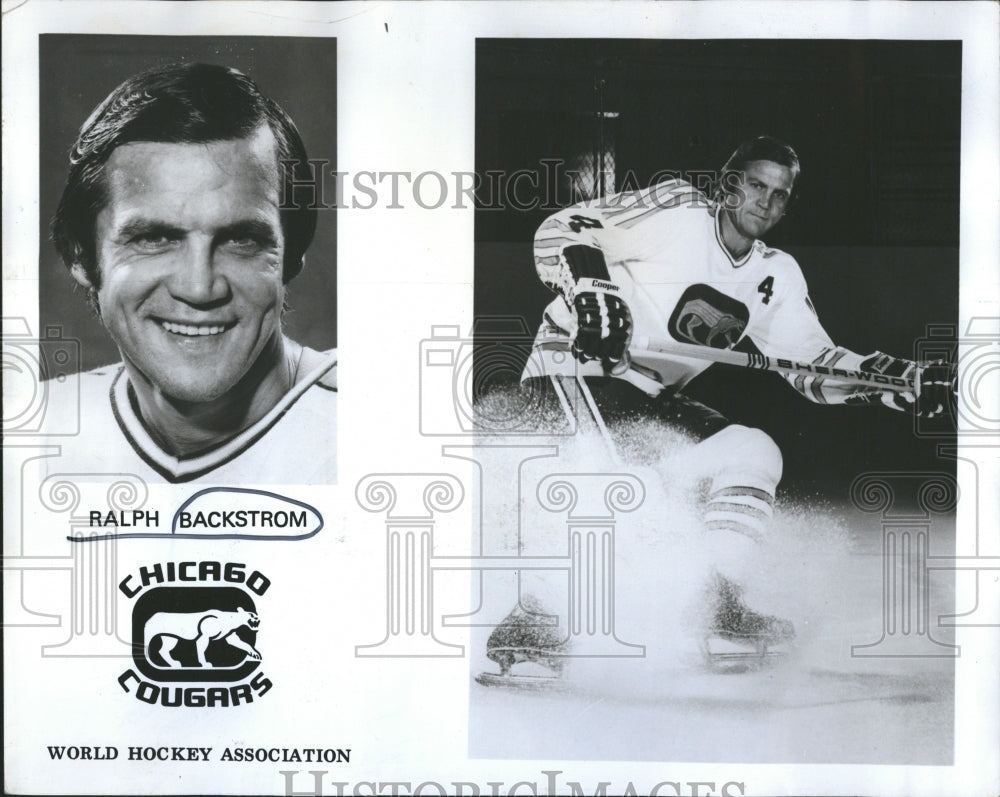 1973 Press Photo Ralph Backstrom Chicago Cougars hockey - RRQ50061 - Historic Images