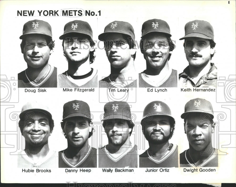 New York Mets Doug Sisk Mike Fitzgerald Tim - Historic Images