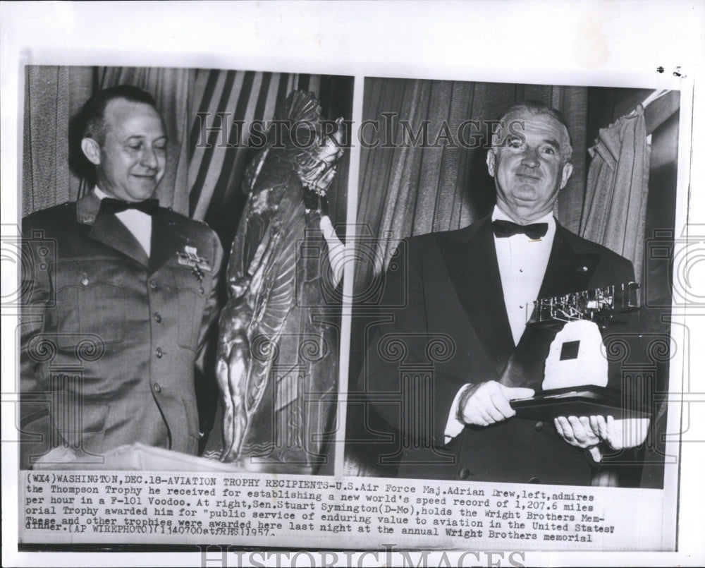 1957 Thompson Trophy Recipient Washington - Historic Images