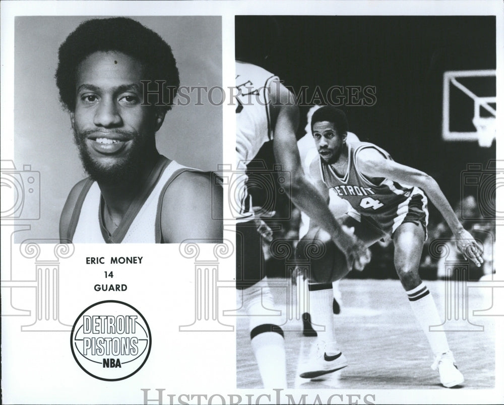 1977 Eric Money Detroit Pistons  - Historic Images