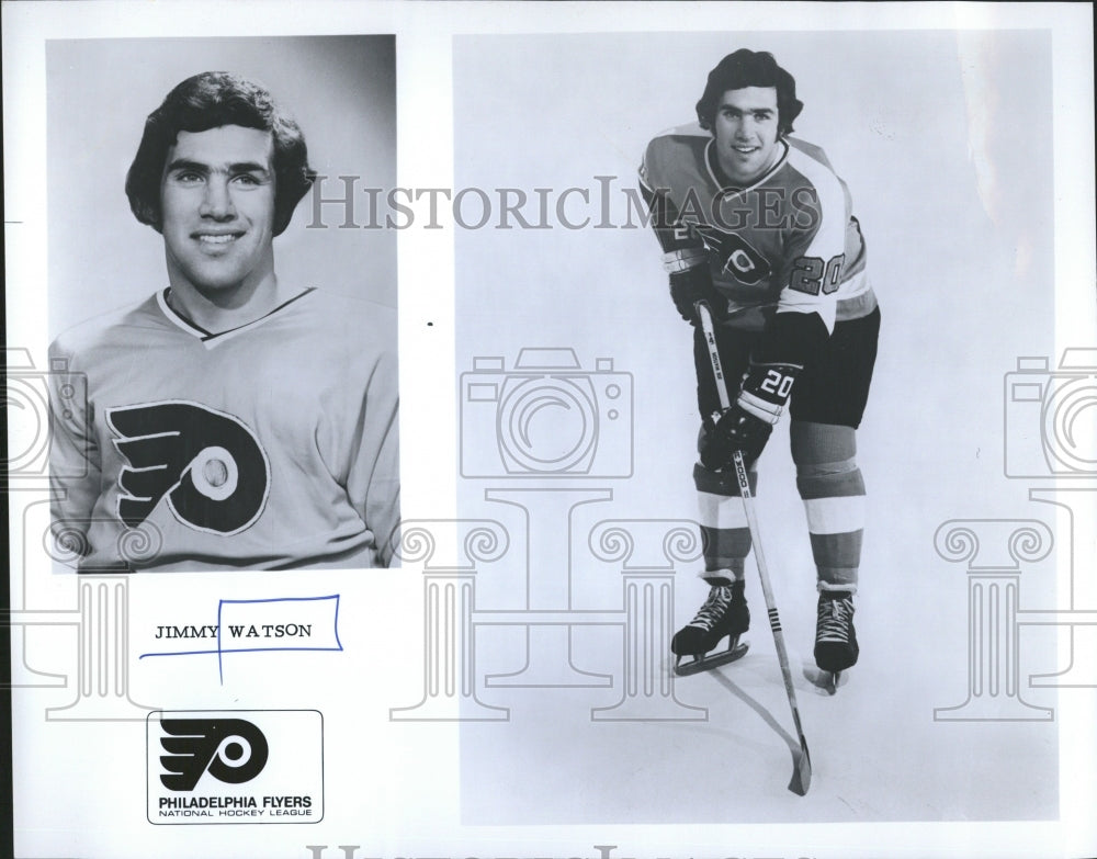 1975 Press Photo Philadelphia Flyers Watson Roster Shot - RRQ50435 - Historic Images