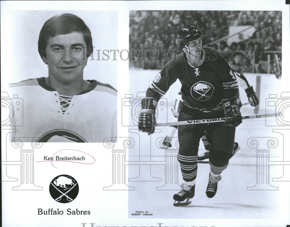 1976 Ken Breitenbach Buffalo Sabres Hockey - Historic Images