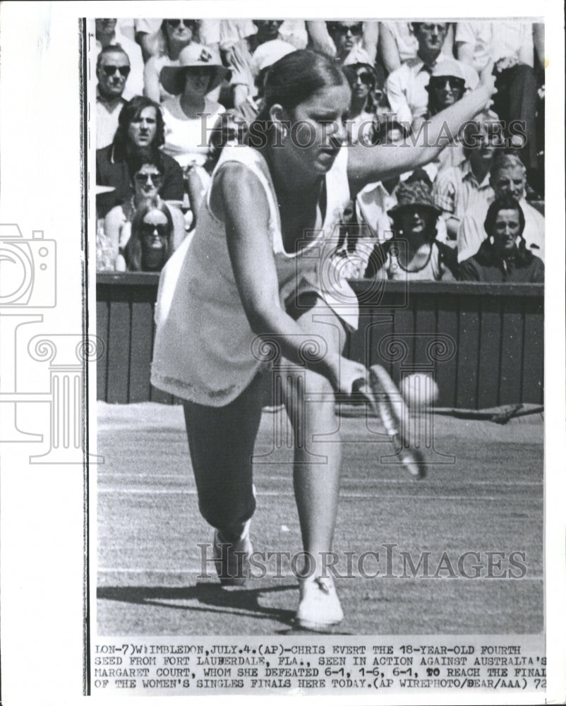 1973 Wimbledon Tennis Chris Evert Womens-Historic Images