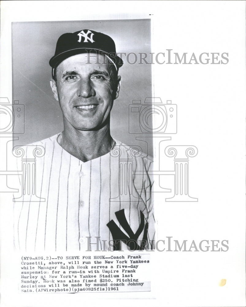 1961 New York Yankees Coach Frank Crosetti-Historic Images